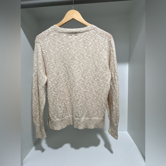 J. Crew Crewneck Beach Sweater light khaki Knit Pullover Size Small NEW cotton - Picture 7 of 9